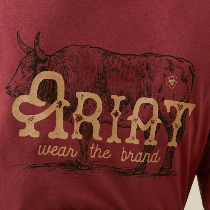 Women TShirts and Tops Ariat Wear The Brand Tee Burnt Russet Women TShirts and Tops Ariat Wear The Brand Tee Burnt Russet