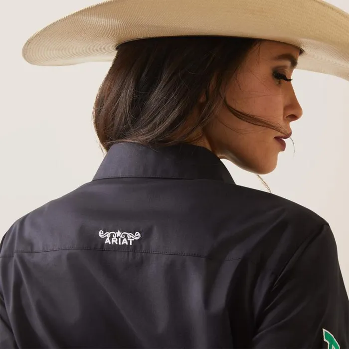 Women TShirts and Tops Ariat Wrinkle Resist Team Kirby Stretch Shirt Black W Mexico Flag Emb Women TShirts and Tops Ariat Wrinkle Resist Team Kirby Stretch Shirt Black W Mexico Flag Emb