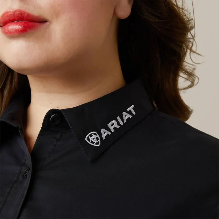 Women TShirts and Tops Ariat Wrinkle Resist Team Kirby Stretch Shirt Black W Mexico Flag Emb Women TShirts and Tops Ariat Wrinkle Resist Team Kirby Stretch Shirt Black W Mexico Flag Emb