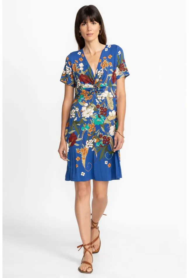 Women Tee Bee Twist Front Swing Dress Teebee Johnny Was Dresses