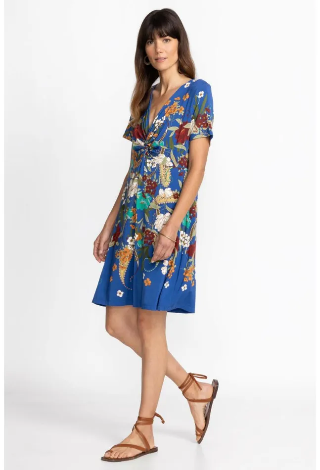 Women Tee Bee Twist Front Swing Dress Teebee Johnny Was Dresses