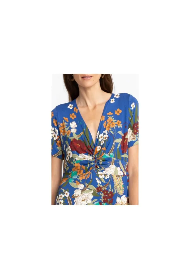 Women Tee Bee Twist Front Swing Dress Teebee Johnny Was Dresses