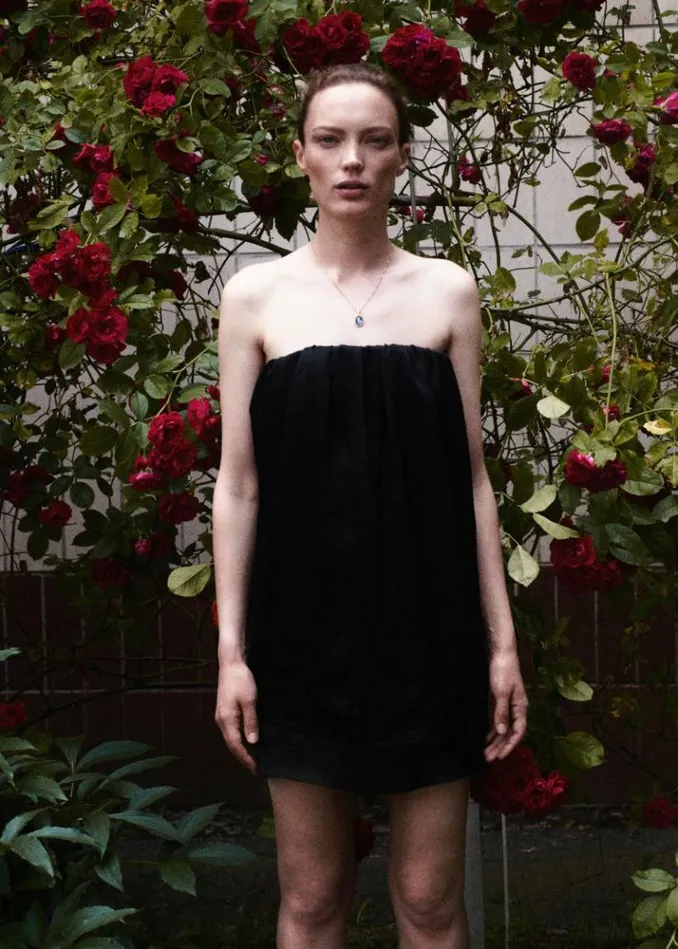 Women The Frankie Shop Anna October Sharon Mini Dress 8211 Black Black