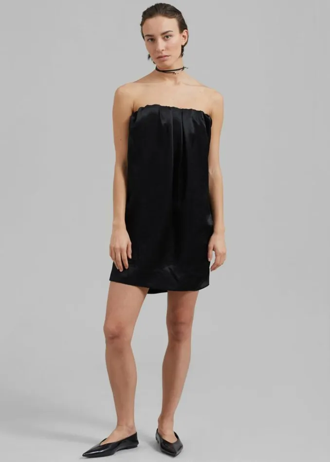 Women The Frankie Shop Anna October Sharon Mini Dress 8211 Black Black