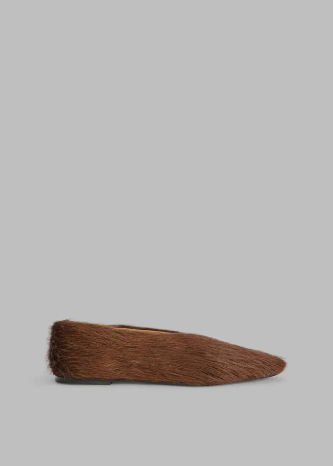 Women The Frankie Shop By Malene Birger Merina Leather Flats 8211 Warm Brown Warm Brown