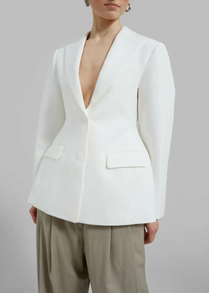 Women The Frankie Shop Colette Hourglass Blazer 8211 White White