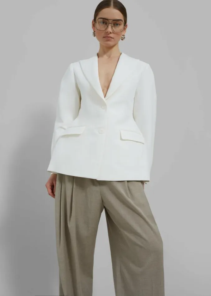 Women The Frankie Shop Colette Hourglass Blazer 8211 White White