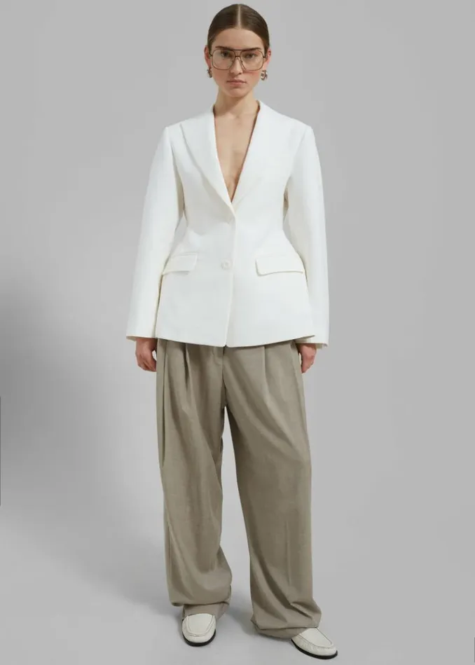 Women The Frankie Shop Colette Hourglass Blazer 8211 White White