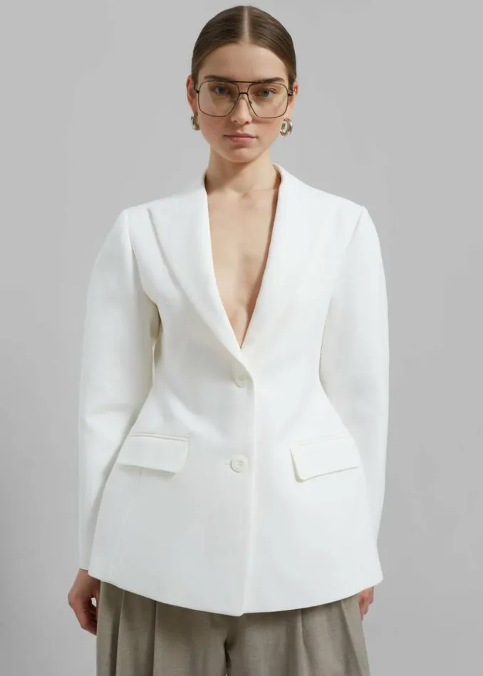 Women The Frankie Shop Colette Hourglass Blazer 8211 White White