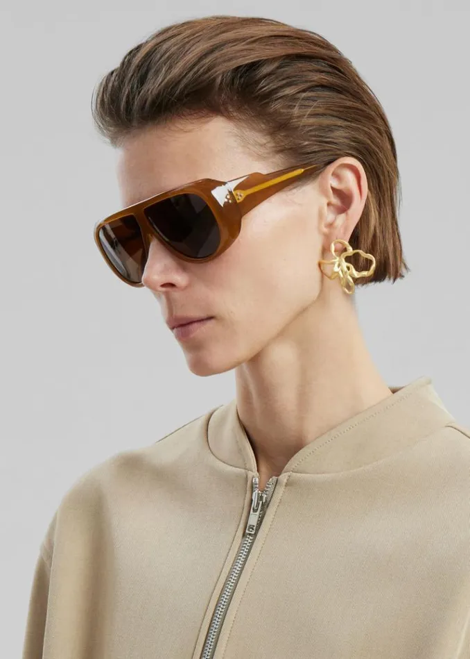 Women The Frankie Shop Completedworks The Past Within The Present Earrings 8211 Gold Plated Gold Plated