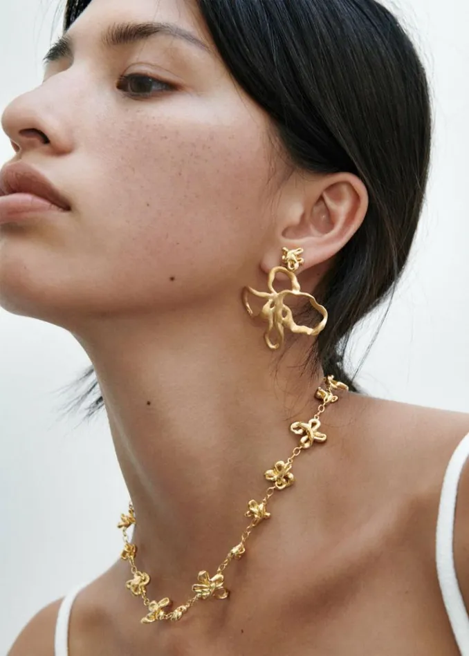 Women The Frankie Shop Completedworks The Past Within The Present Earrings 8211 Gold Plated Gold Plated