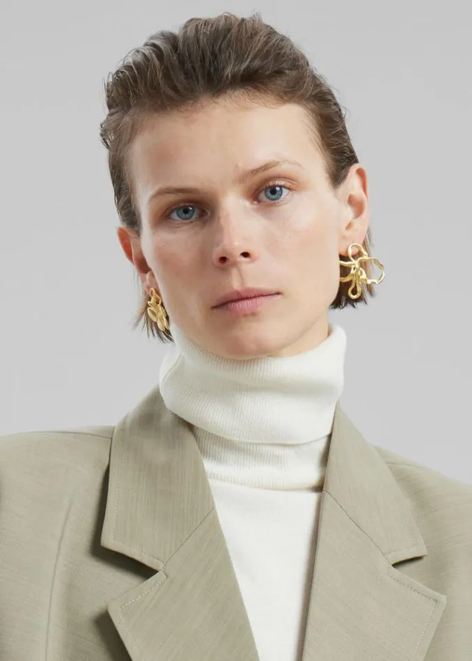 Women The Frankie Shop Completedworks The Past Within The Present Earrings 8211 Gold Plated Gold Plated