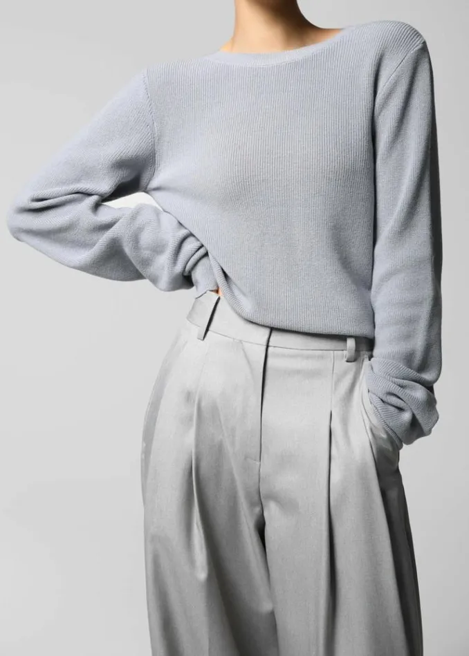 Women The Frankie Shop Cooper Pintuck Trousers 8211 Grey Grey
