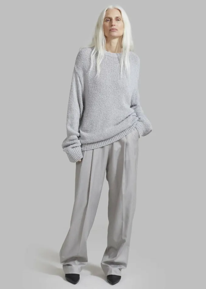 Women The Frankie Shop Cooper Pintuck Trousers 8211 Grey Grey