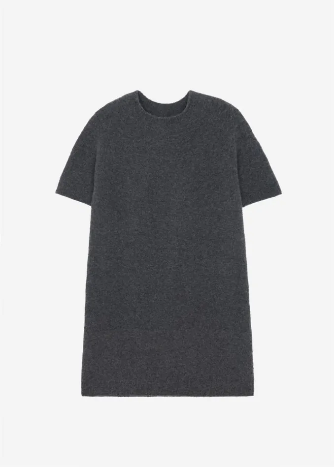 Women The Frankie Shop Faye Wool Mini Dress 8211 Charcoal Charcoal