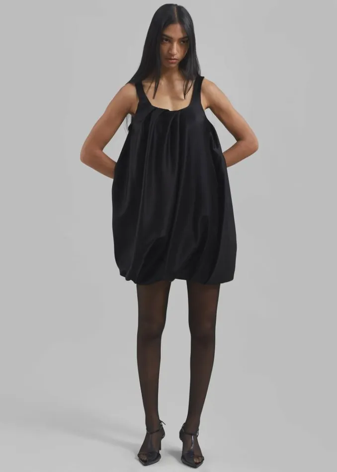 Women The Frankie Shop JW Anderson Twisted Mini Dress 8211 Black Black