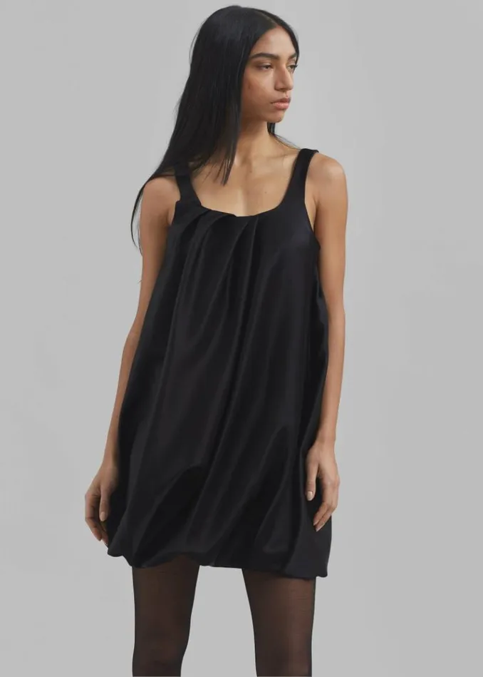 Women The Frankie Shop JW Anderson Twisted Mini Dress 8211 Black Black