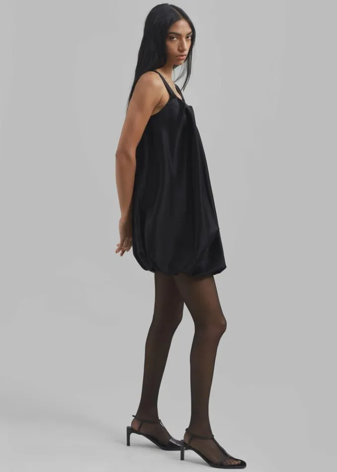 Women The Frankie Shop JW Anderson Twisted Mini Dress 8211 Black Black
