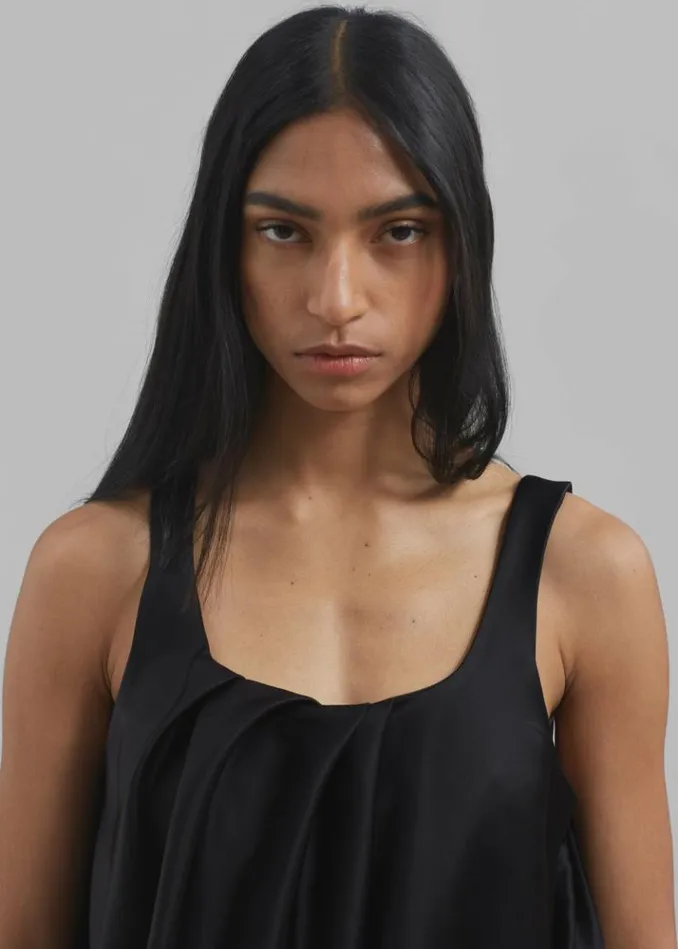 Women The Frankie Shop JW Anderson Twisted Mini Dress 8211 Black Black