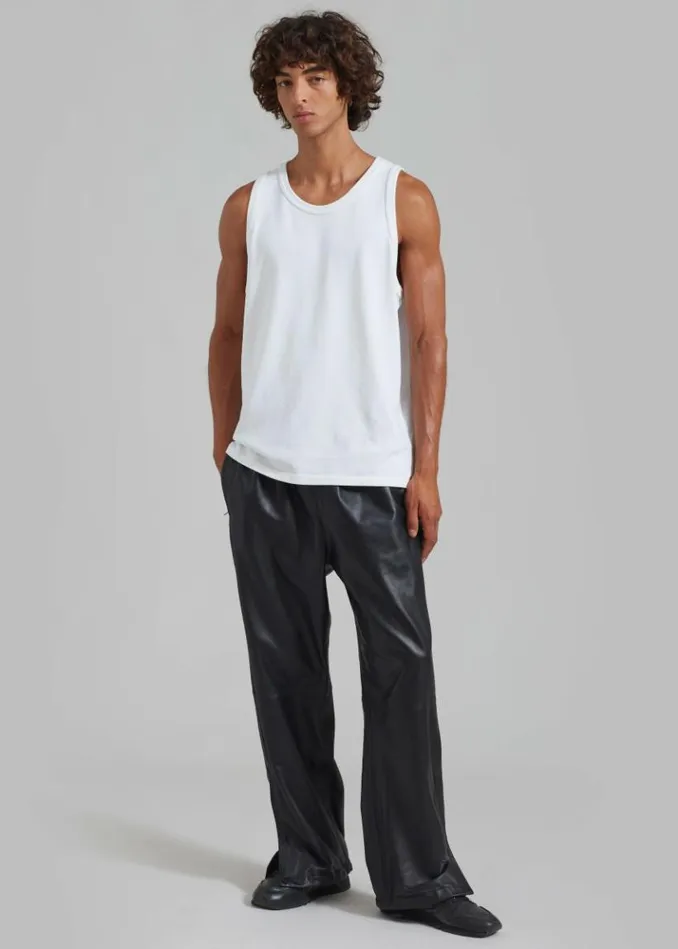 Women The Frankie Shop Kevin Leather Trousers 8211 Black Black
