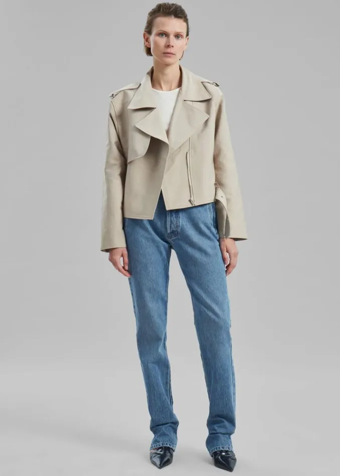 Women The Frankie Shop Max Short Trench 8211 Beige Beige