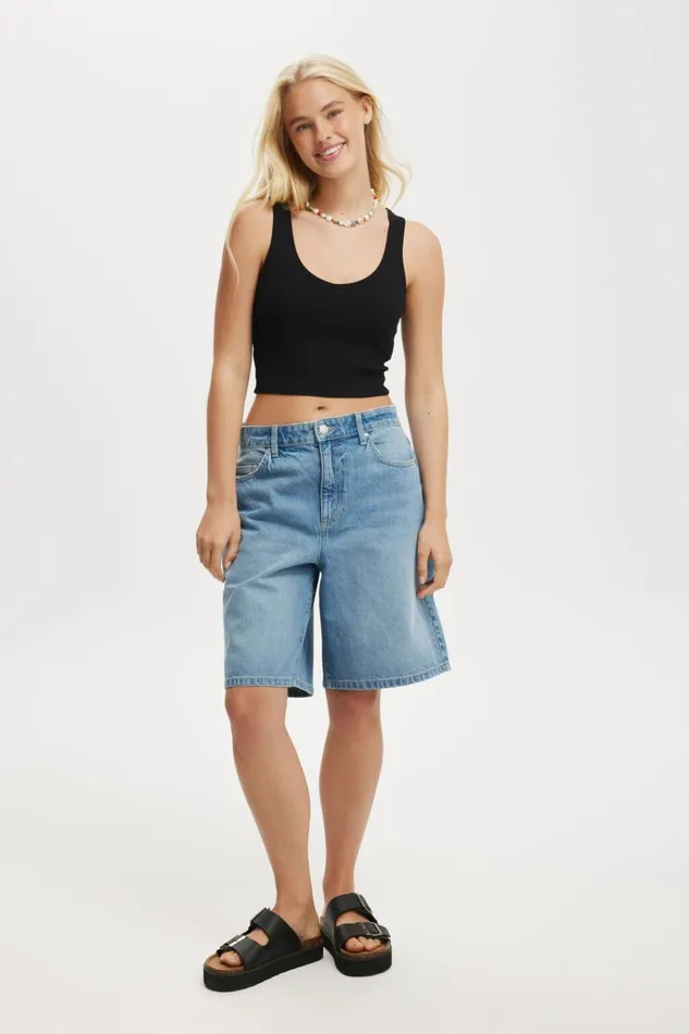 Women Tops Cotton On Bondi Tank Black