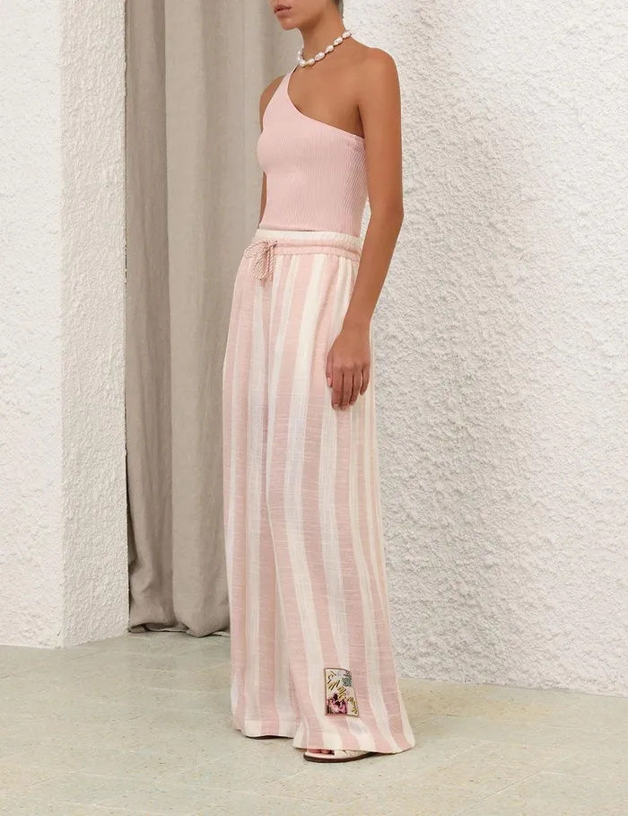 Women Tops Zimmermann Acacia One Shoulder Top Dusty Pink