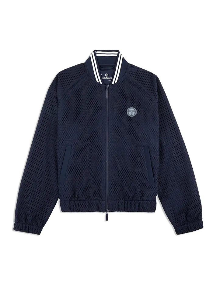 Women Tracksuits Sergio Tacchini Adria Mesh Track Jacket Maritime Blue