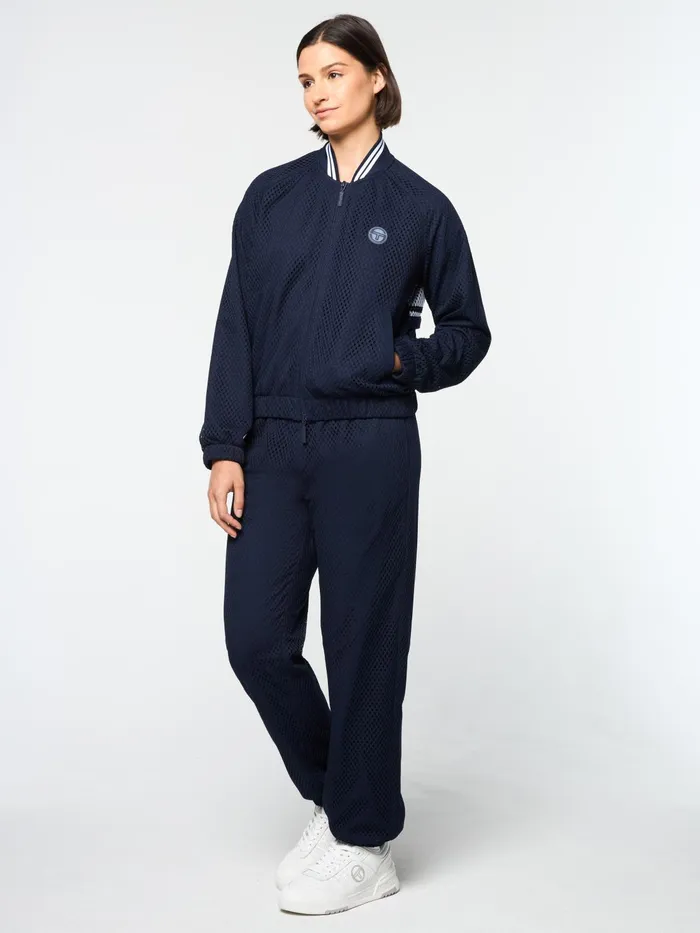 Women Tracksuits Sergio Tacchini Adria Mesh Track Jacket Maritime Blue