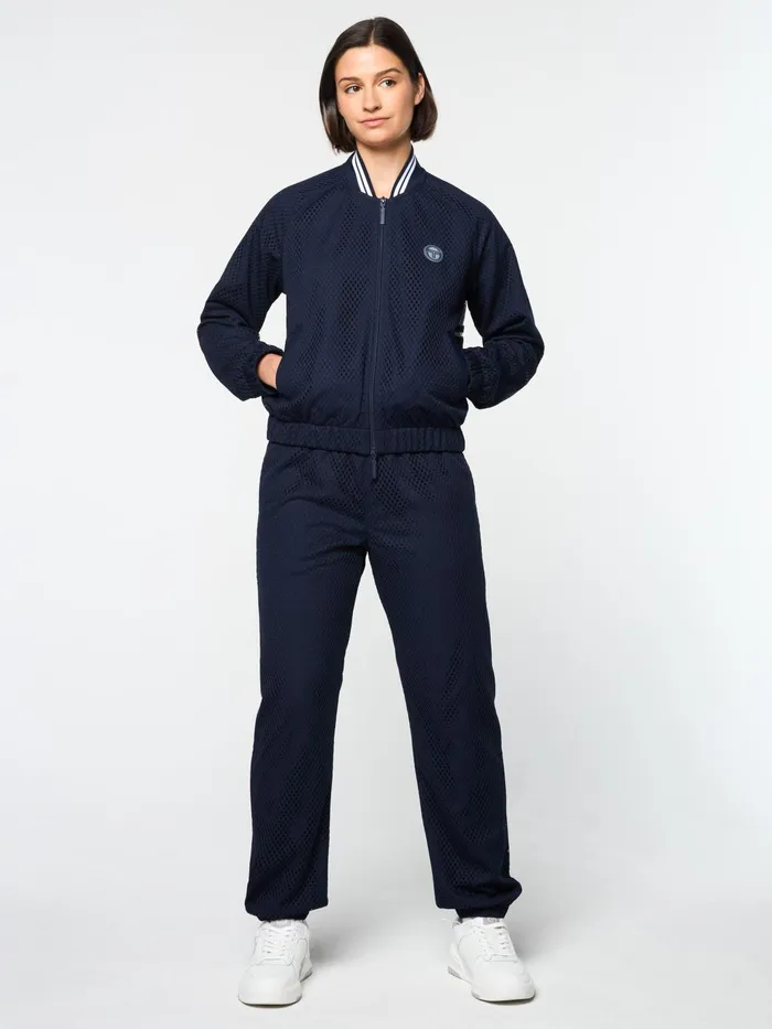 Women Tracksuits Sergio Tacchini Adria Mesh Track Jacket Maritime Blue