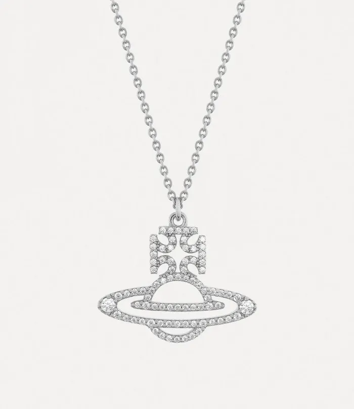 Women Trudy Pendant Necklace Platinumwhitecz Vivienne Westwood Classic Styles