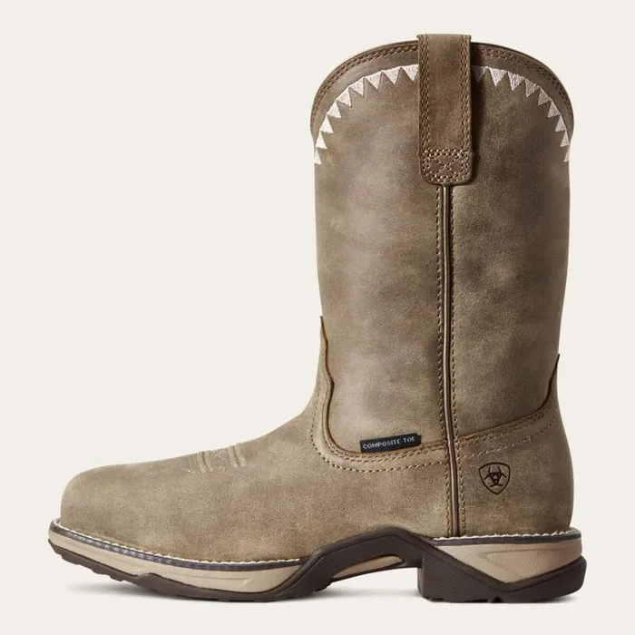 Women Western Boots Ariat Anthem Deco Composite Toe Work Boot Brown Bomber Women Western Boots Ariat Anthem Deco Composite Toe Work Boot Brown Bomber