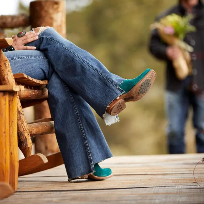 Women Western Boots Ariat Derby Monroe Western Boot Ancient Turquoise Roughout Women Western Boots Ariat Derby Monroe Western Boot Ancient Turquoise Roughout