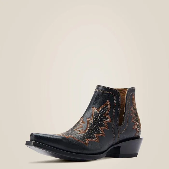 Women Western Boots Ariat Dixon Low Heel Western Boot Bohemian Black