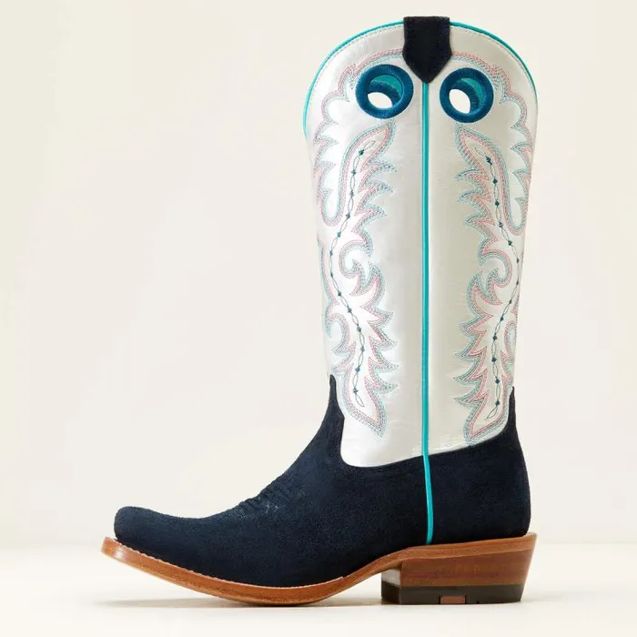 Women Western Boots Ariat Frontier Boon Western Boot Polo Blue Roughout