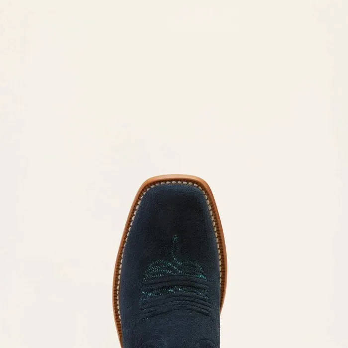Women Western Boots Ariat Frontier Boon Western Boot Polo Blue Roughout