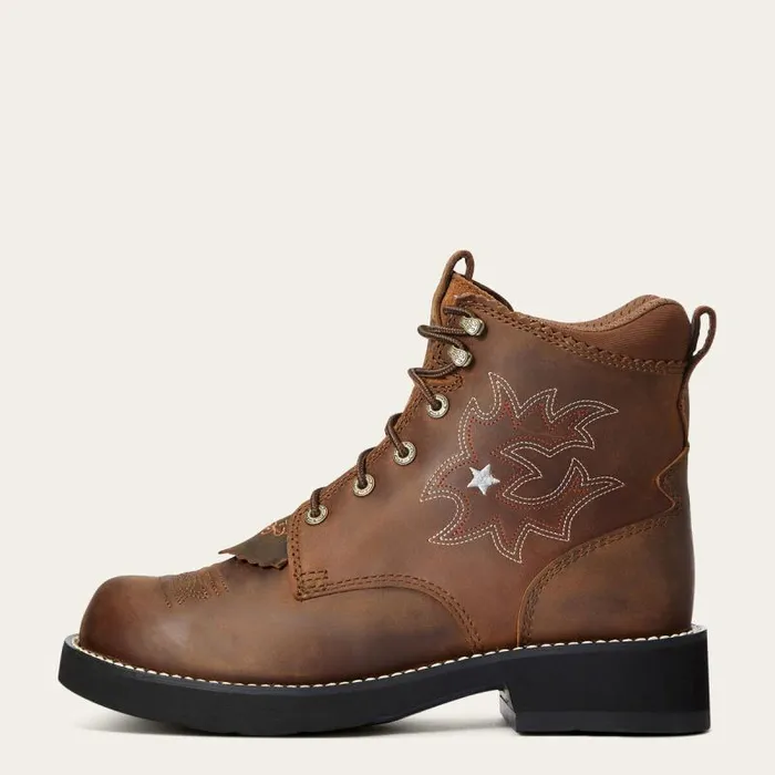Women Western Boots Ariat Probaby Lacer Boot Driftwood Brown Women Western Boots Ariat Probaby Lacer Boot Driftwood Brown