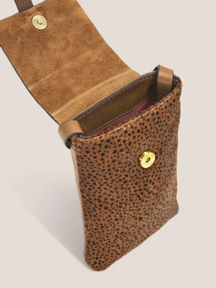 Women White Stuff Bags And Purses Clara Buckle Leather Phone Bag Tan Print Women White Stuff Bags And Purses Clara Buckle Leather Phone Bag Tan Print