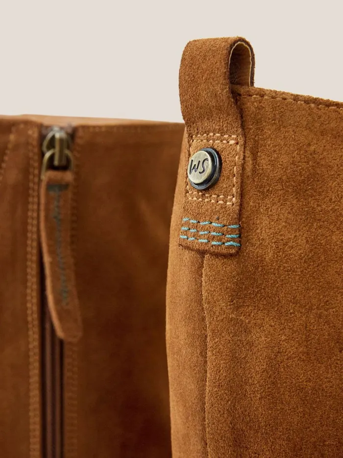 Women White Stuff BOOTS 15 OFF Wide Fit Suede Knee High Boot Dark Tan Women White Stuff BOOTS 15 OFF Wide Fit Suede Knee High Boot Dark Tan