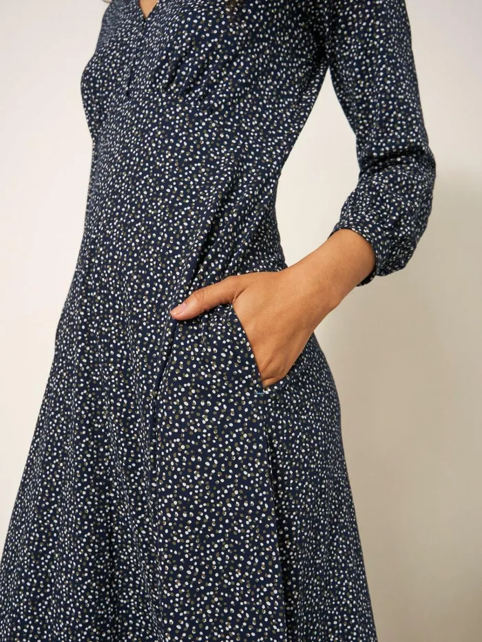 Women White Stuff Dresses Megan Jersey Dress Navy Multi Women White Stuff Dresses Megan Jersey Dress Navy Multi