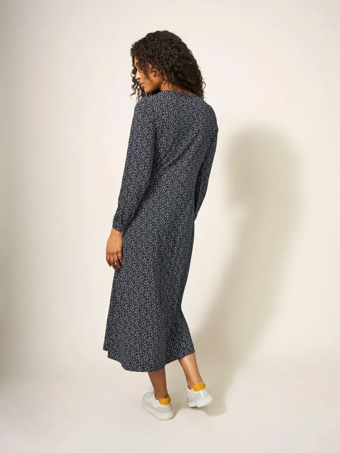 Women White Stuff Dresses Megan Jersey Dress Navy Multi Women White Stuff Dresses Megan Jersey Dress Navy Multi