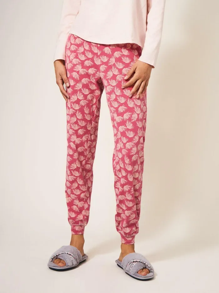 Women White Stuff Pyjamas And Nightwear Freya Jersey Jogger Pink Multi Women White Stuff Pyjamas And Nightwear Freya Jersey Jogger Pink Multi