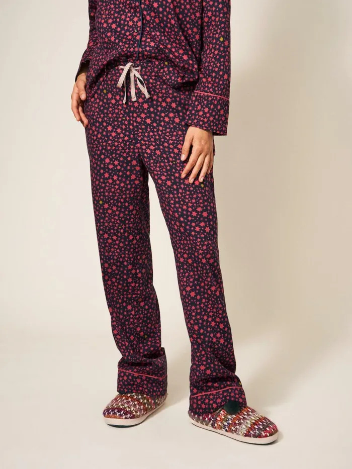 Women White Stuff Pyjamas And Nightwear Nina Organic PJ Bottom Navy Multi Women White Stuff Pyjamas And Nightwear Nina Organic PJ Bottom Navy Multi