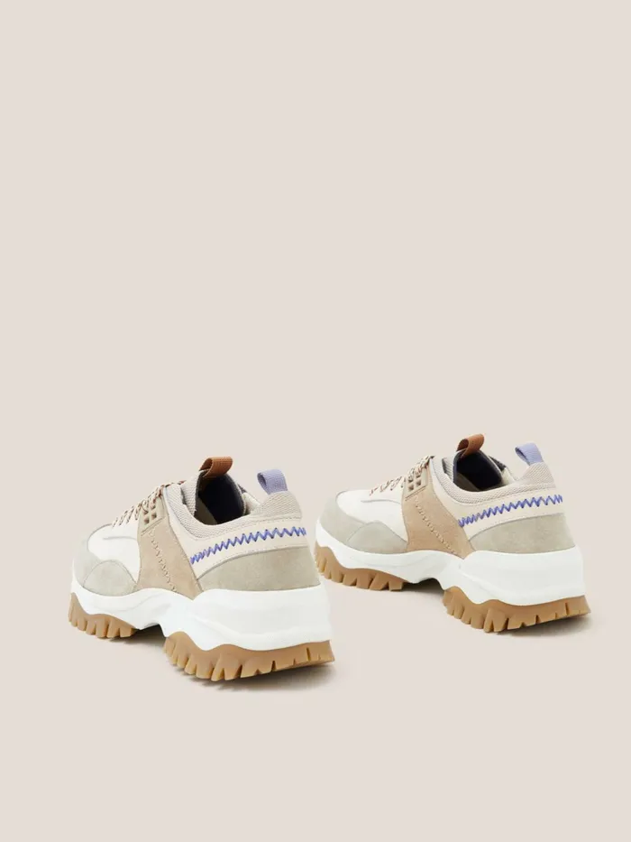 Women White Stuff Trainers Chunky Suede Mix Trainer Grey Multi Women White Stuff Trainers Chunky Suede Mix Trainer Grey Multi
