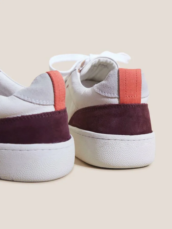 Women White Stuff Trainers Leather Suede Casual Trainer Brilliant White Women White Stuff Trainers Leather Suede Casual Trainer Brilliant White