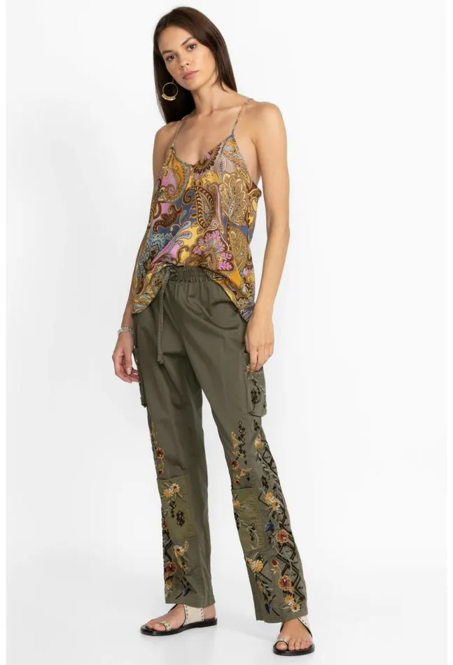 Women Whitney Pant Martini Olive Johnny Was Bottoms