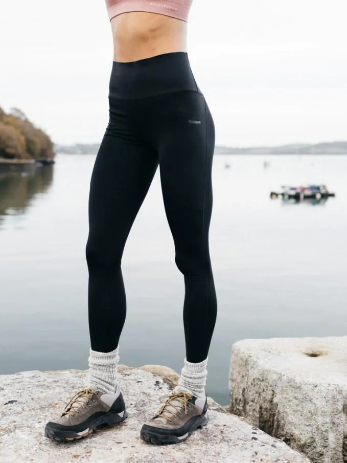 Women Zennor Adventure Legging Black Finisterre Trousers and Leggings