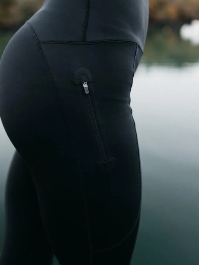 Women Zennor Adventure Legging Black Finisterre Trousers and Leggings