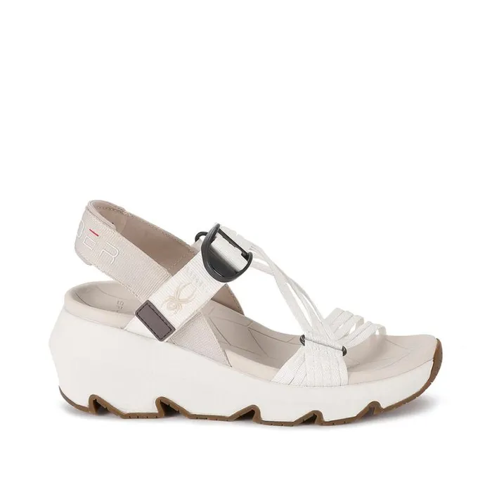 Womens Chersky White Spyder Sandals