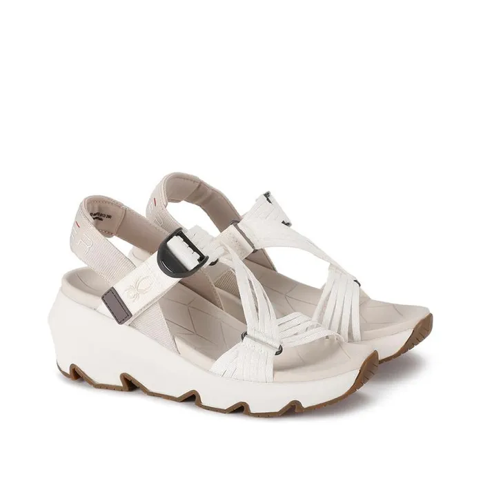 Womens Chersky White Spyder Sandals
